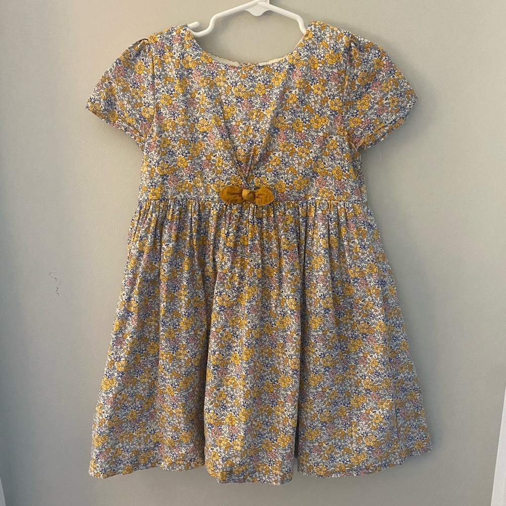 OshKosh B’gosh Yellow and Blue Floral Dress Size 4T